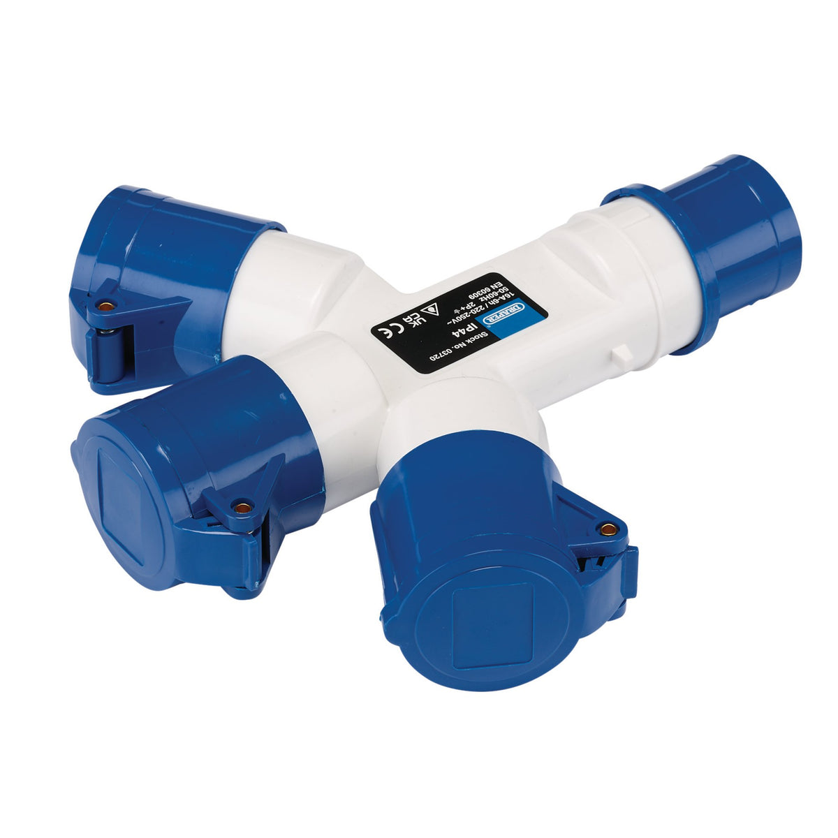 230V 3-Way Splitter, 16A: Model No. 230VSSP16
