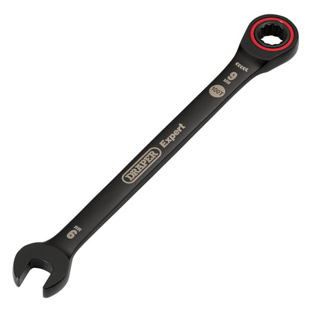 Draper Expert HI-TORQ Metric Ratchet Combination Spanner, 9mm, Black : Model No. 8241MM/BK