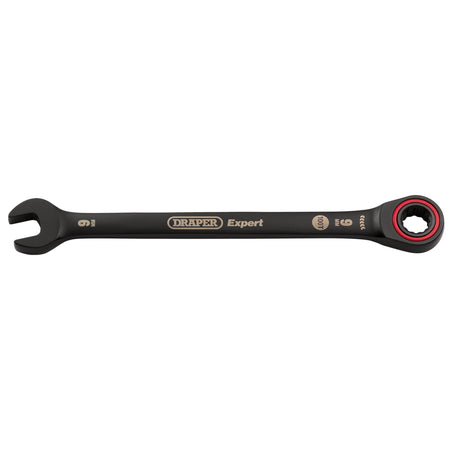 Draper Expert HI-TORQ Metric Ratchet Combination Spanner, 9mm, Black : Model No. 8241MM/BK