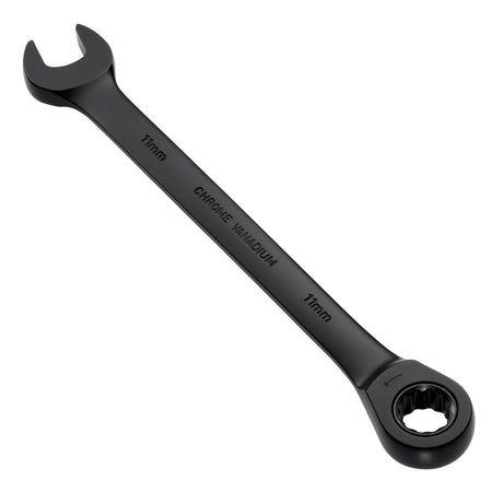 Draper Expert HI-TORQ Metric Ratchet Combination Spanner, 11mm, Black : Model No. 8241MM/BK