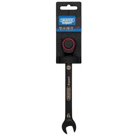 Draper Expert HI-TORQ Metric Ratchet Combination Spanner, 13mm, Black : Model No. 8241MM/BK