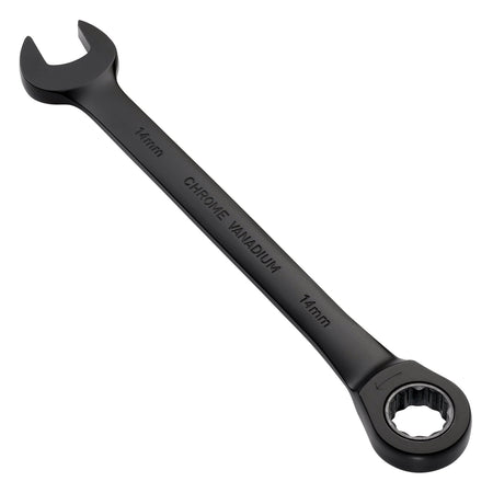 Draper Expert HI-TORQ Metric Ratchet Combination Spanner, 14mm, Black : Model No. 8241MM/BK