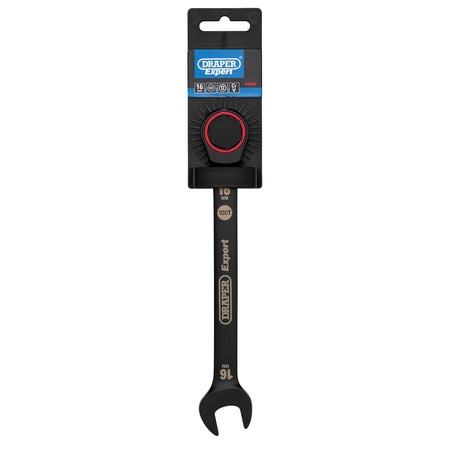 Draper Expert HI-TORQ Metric Ratchet Combination Spanner, 16mm, Black : Model No. 8241MM/BK