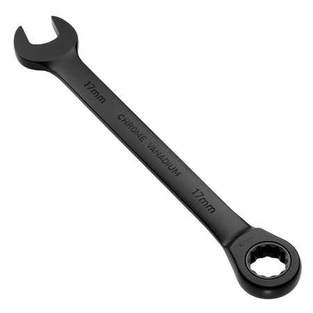 Draper Expert HI-TORQ Metric Ratchet Combination Spanner, 17mm, Black : Model No. 8241MM/BK