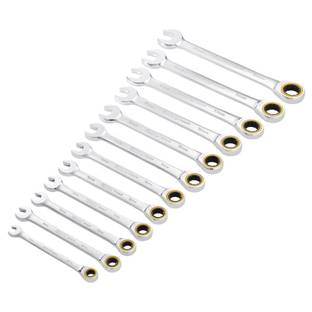 Draper Expert HI-TORQ Metric Ratchet Combination Spanner Set (12 Piece) : Model No. 8241MM/12