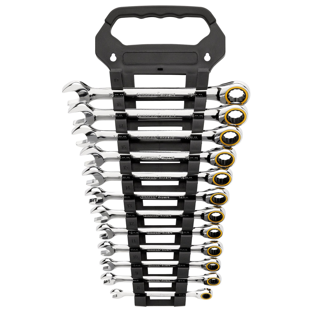 Draper Expert HI-TORQ Metric Ratchet Combination Spanner Set (12 Piece) : Model No. 8241MM/12
