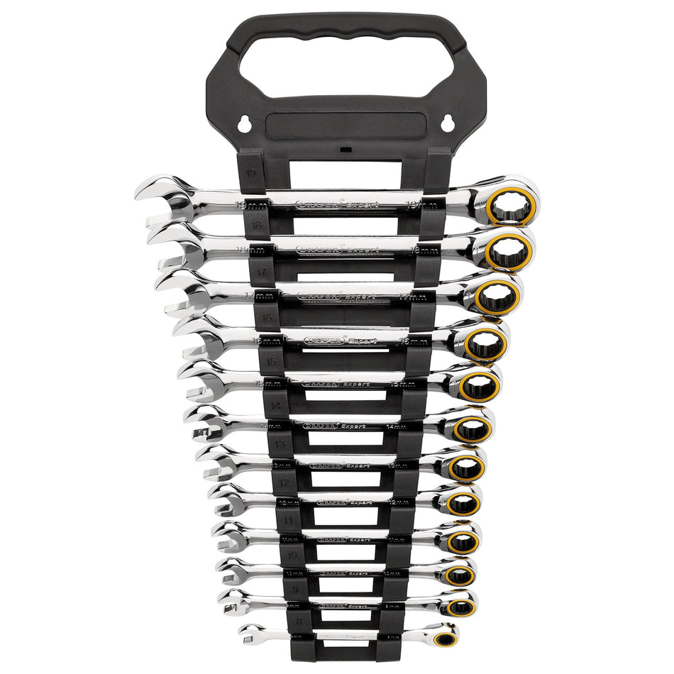 Draper Expert HI-TORQ Metric Ratchet Combination Spanner Set (12 Piece) : Model No. 8241MM/12