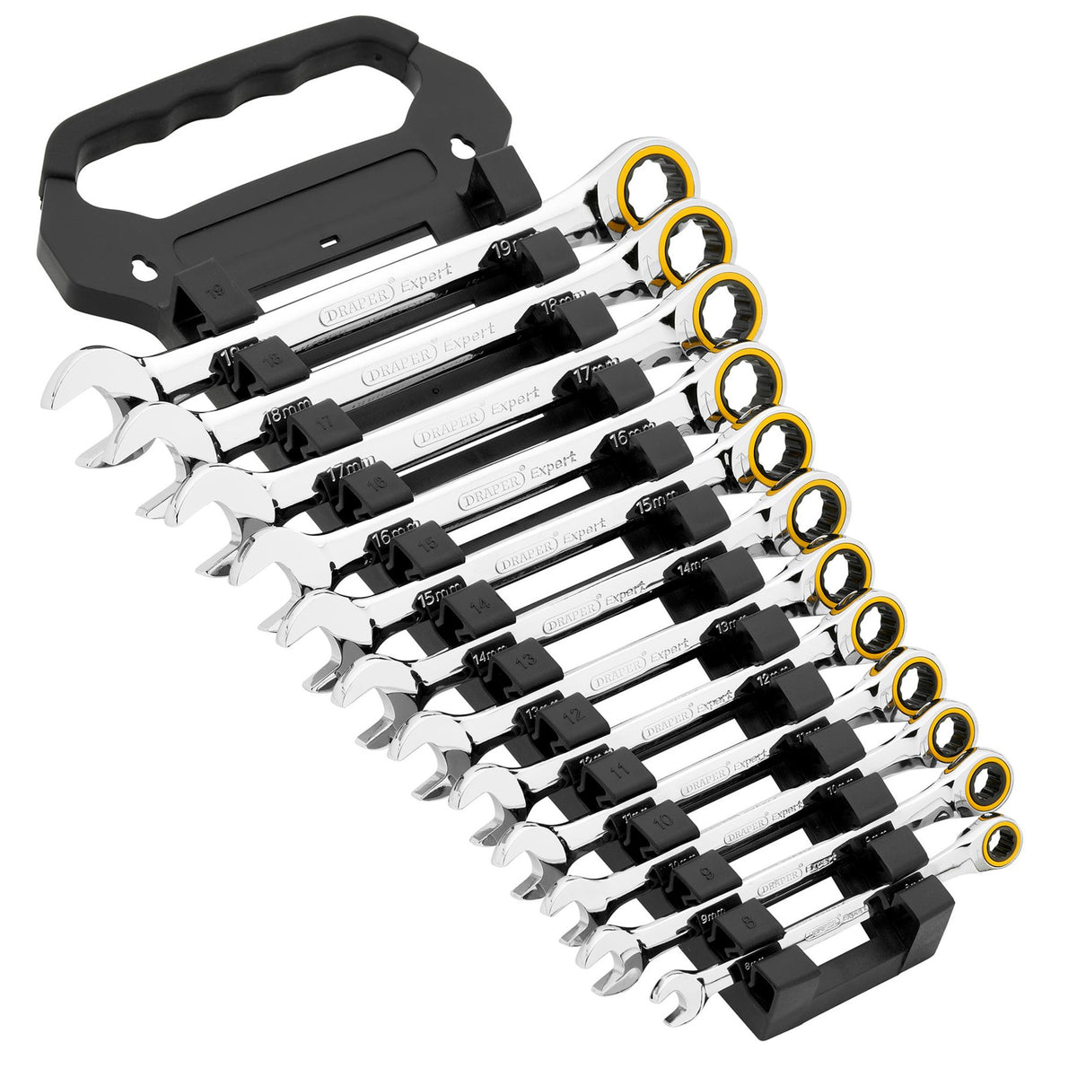 Draper Expert HI-TORQ Metric Ratchet Combination Spanner Set (12 Piece) : Model No. 8241MM/12