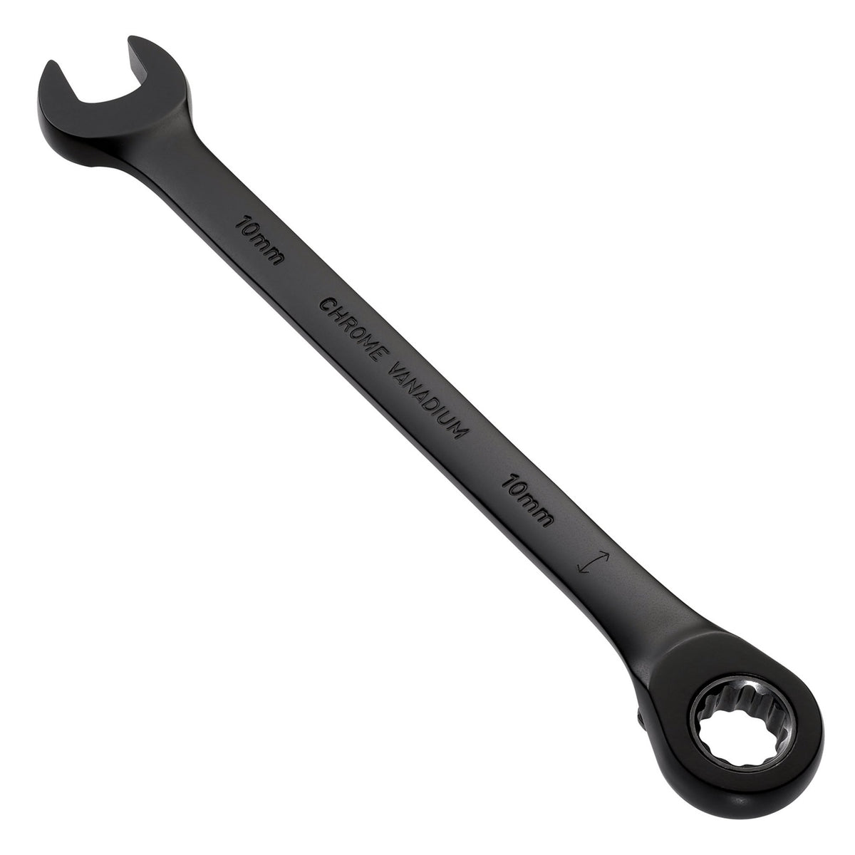 Draper Expert HI-TORQ Metric Reversible Ratchet Combination Spanner, 10mm, Black: No.8241RMM/BK