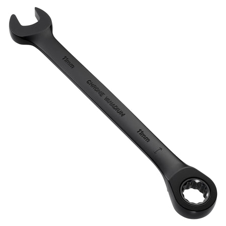 Draper Expert HI-TORQ Metric Reversible Ratchet Combination Spanner, 11mm, Black: No.8241RMM/BK