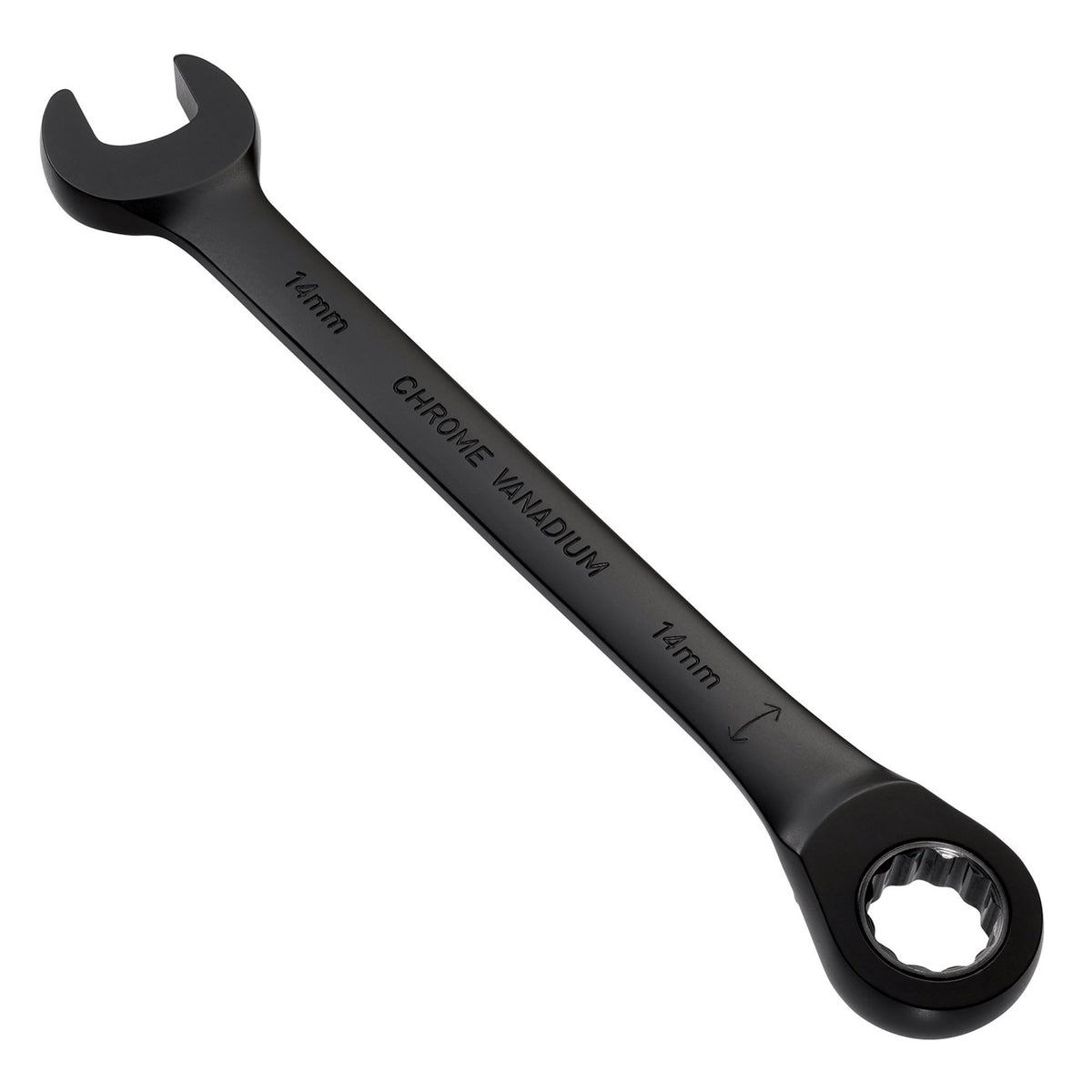 Draper Expert HI-TORQ Metric Reversible Ratchet Combination Spanner, 14mm, Black: No.8241RMM/BK