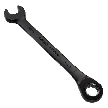 Draper Expert HI-TORQ Metric Reversible Ratchet Combination Spanner, 14mm, Black: No.8241RMM/BK