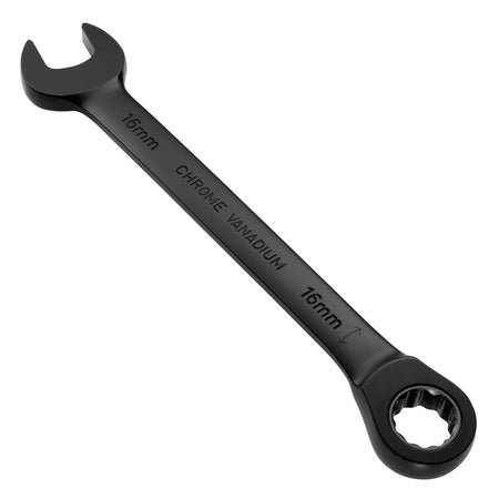 Draper Expert HI-TORQ Metric Reversible Ratchet Combination Spanner, 16mm, Black: No.8241RMM/BK