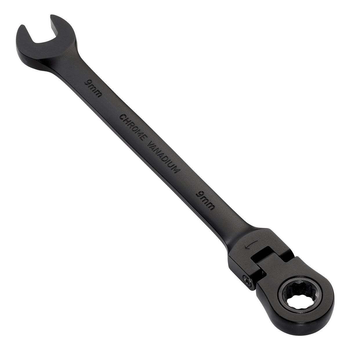 Draper Expert HI-TORQ Metric Flexible Head Ratchet Combination Spanner, 9mm, Black : Model No. 8241FMM/BK