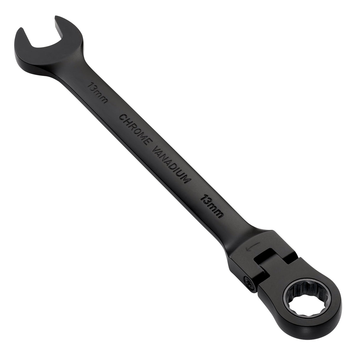 Draper Expert HI-TORQ Metric Flexible Head Ratchet Combination Spanner, 13mm, Black : Model No. 8241FMM/BK
