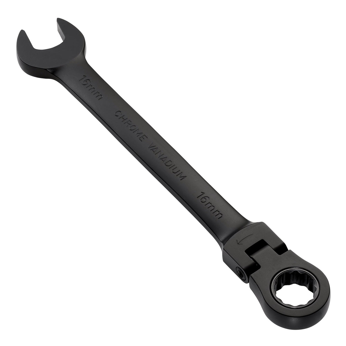 Draper Expert HI-TORQ Metric Flexible Head Ratchet Combination Spanner, 16mm, Black : Model No. 8241FMM/BK