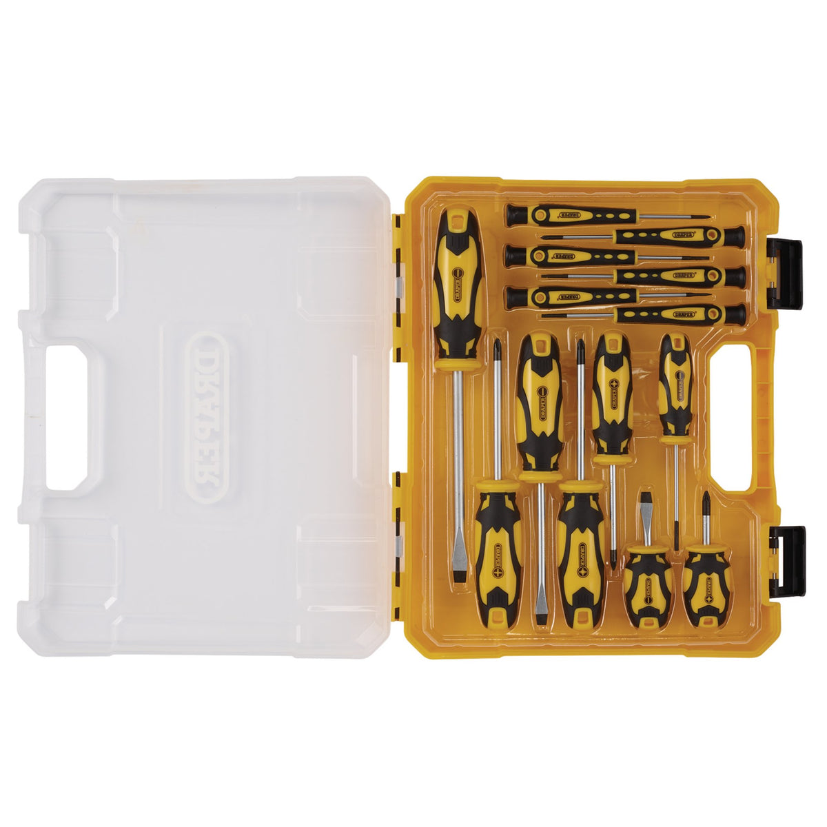 Screwdriver Set with Case, Yellow (14 Piece) : Model No. 864/14/Y