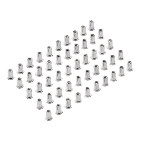 Zinc Plated Threaded Insert Rivet Nuts, M4 x 0.7mm (Pack of 50) : Model No. RIVNUT4