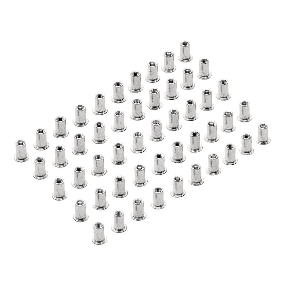 Zinc Plated Threaded Insert Rivet Nuts, M4 x 0.7mm (Pack of 50) : Model No. RIVNUT4