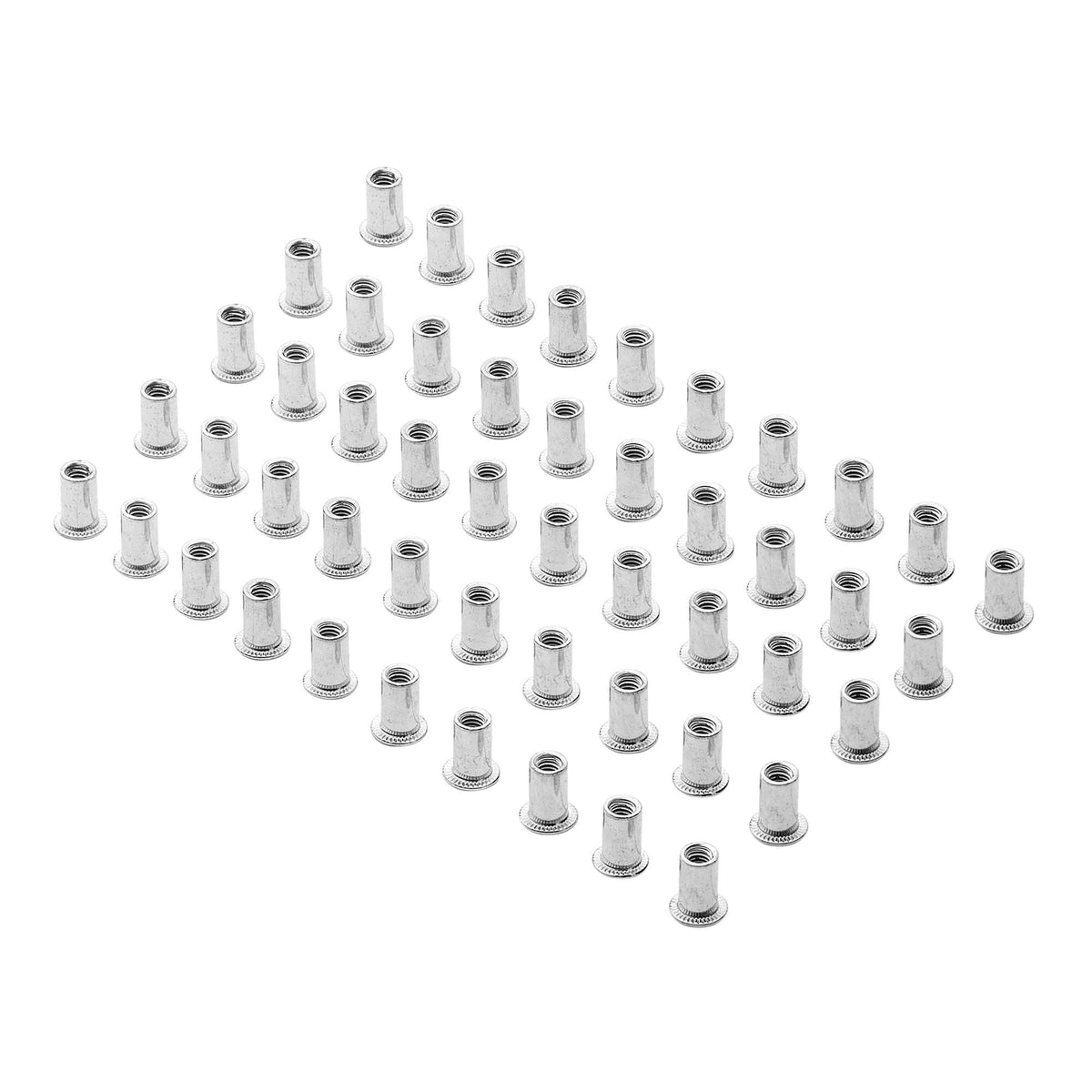 Zinc Plated Threaded Insert Rivet Nuts, M4 x 0.7mm (Pack of 50) : Model No. RIVNUT4