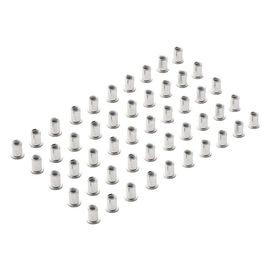 Zinc Plated Threaded Insert Rivet Nuts, M8 x 1.25mm (Pack of 50) : Model No. RIVNUT8