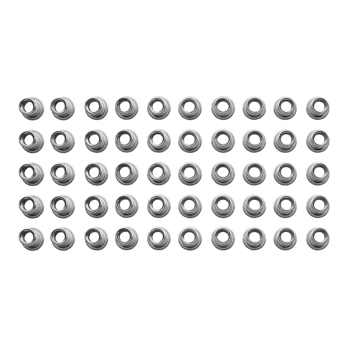 Zinc Plated Threaded Insert Rivet Nuts, M8 x 1.25mm (Pack of 50) : Model No. RIVNUT8