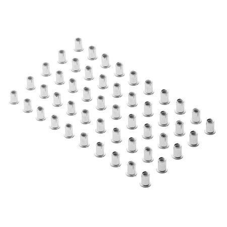 Zinc Plated Threaded Insert Rivet Nuts, M8 x 1.25mm (Pack of 50) : Model No. RIVNUT8