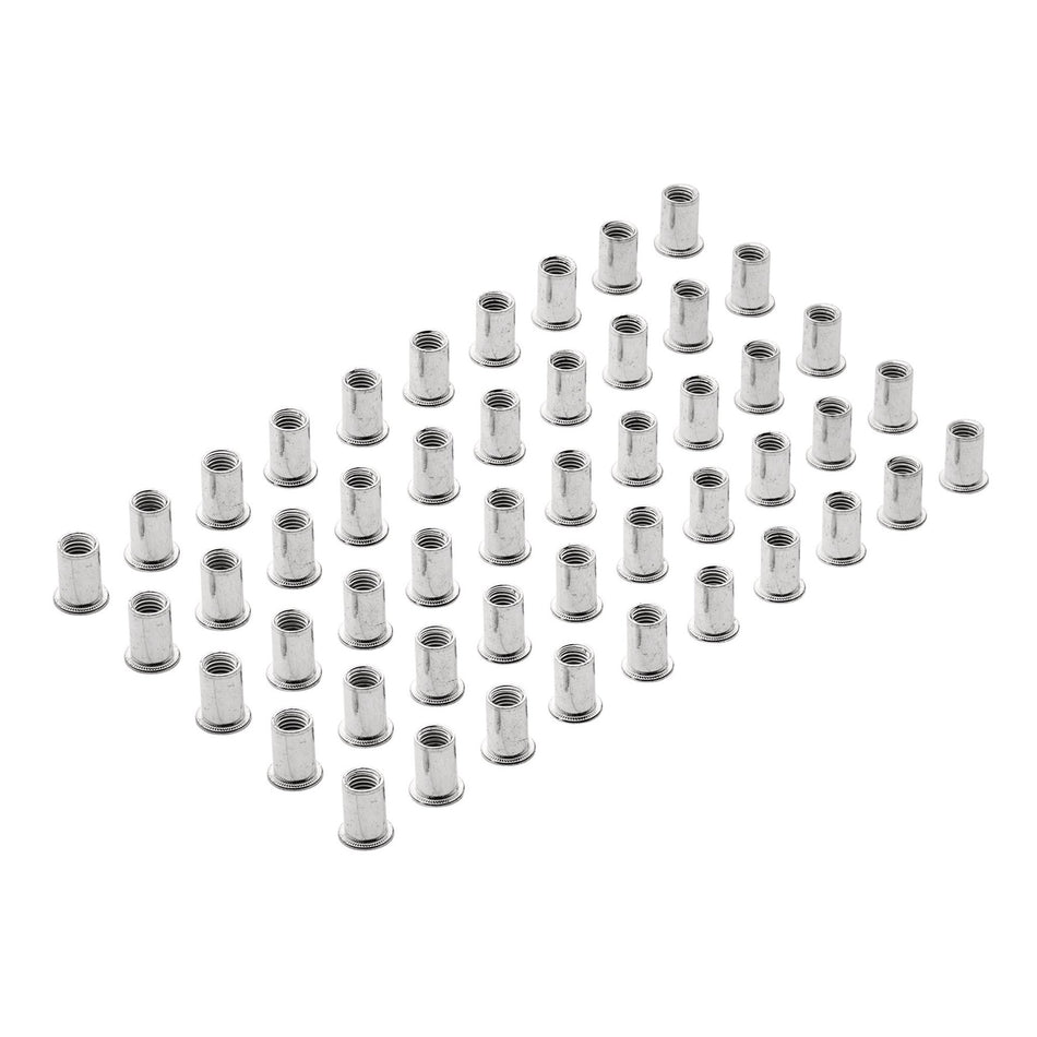 Zinc Plated Threaded Insert Rivet Nuts, M10 x 1.5mm (Pack of 50) : Model No. RIVNUT10