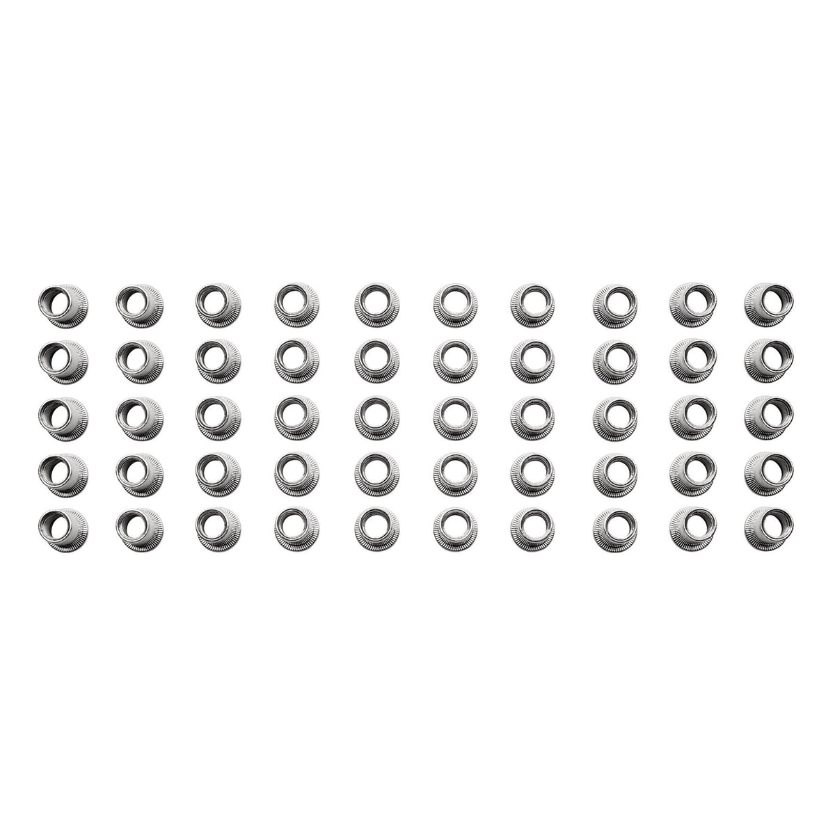 Zinc Plated Threaded Insert Rivet Nuts, M10 x 1.5mm (Pack of 50) : Model No. RIVNUT10