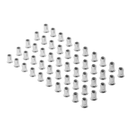 Zinc Plated Threaded Insert Rivet Nuts, M10 x 1.5mm (Pack of 50) : Model No. RIVNUT10