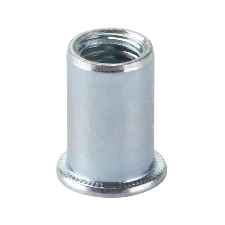 Zinc Plated Threaded Insert Rivet Nuts, M10 x 1.5mm (Pack of 50) : Model No. RIVNUT10