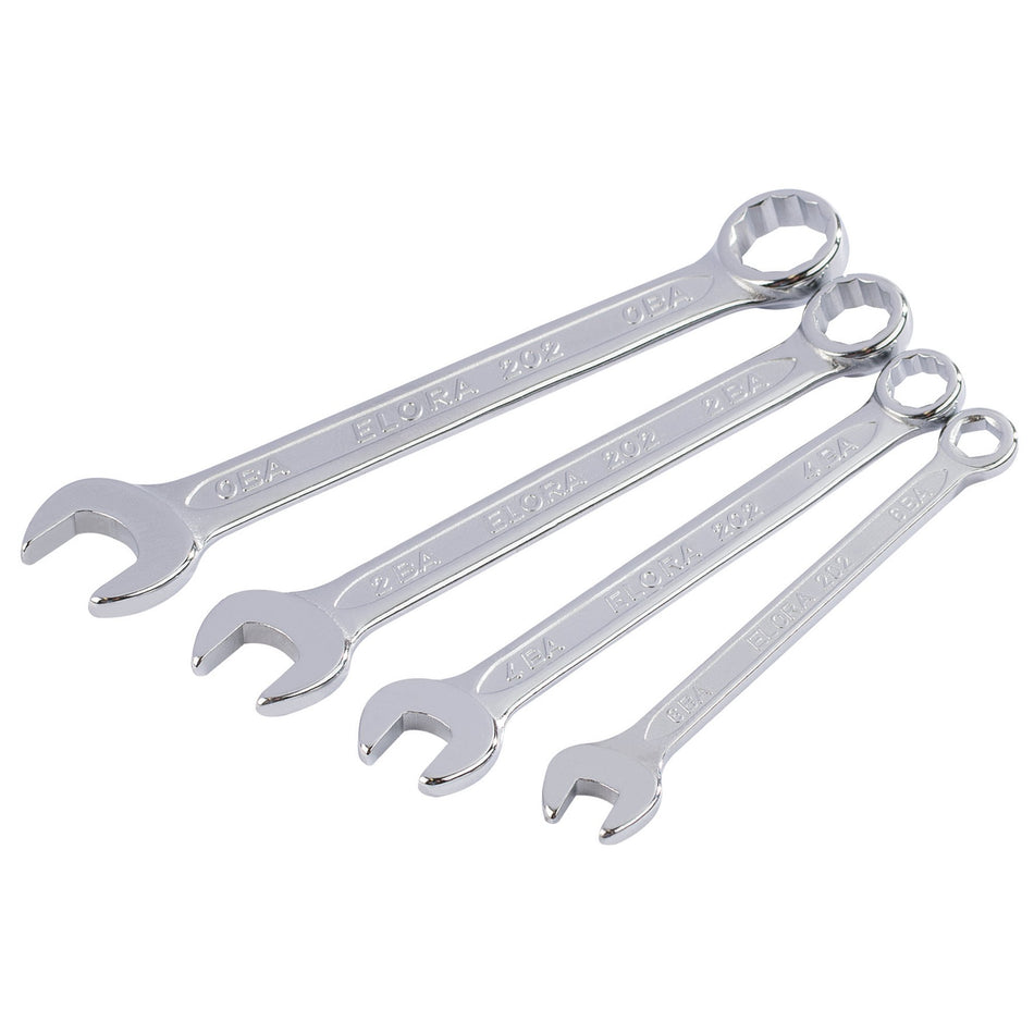 4 Piece Midget Ba Combination Spanner Set: Model No.202-S4BA