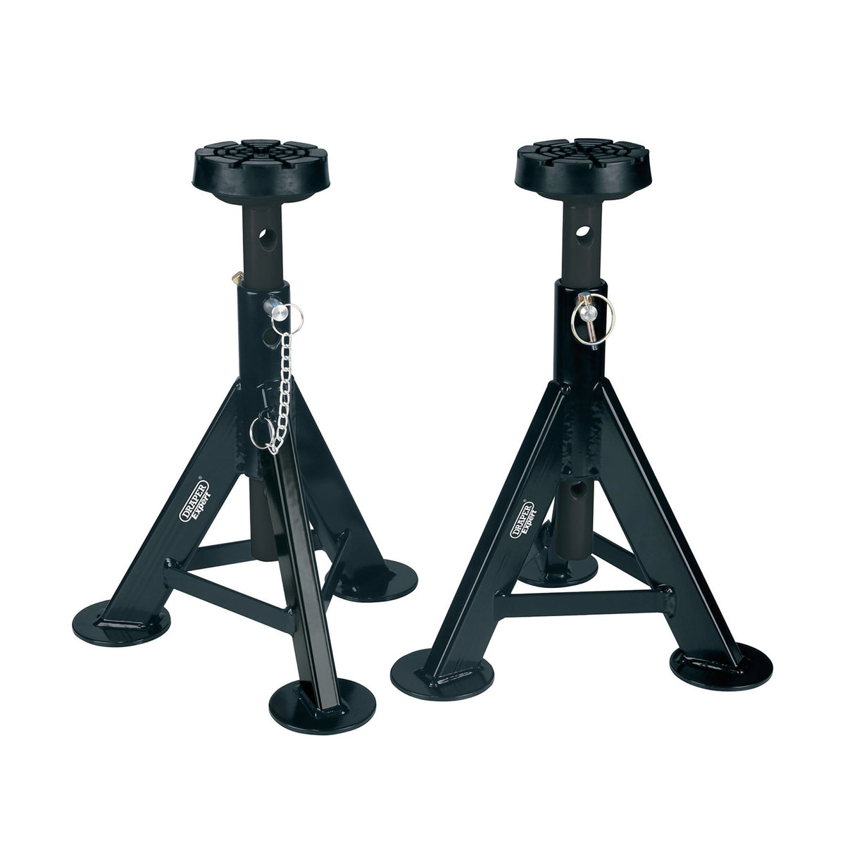 Draper Expert Axle Stands, 3 Tonne, Black (Pair) : Model No. AS3000EB