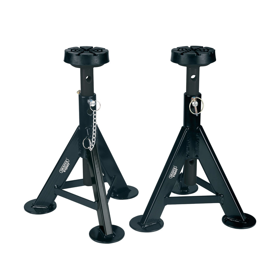 Draper Expert Axle Stands, 3 Tonne, Black (Pair) : Model No. AS3000EB