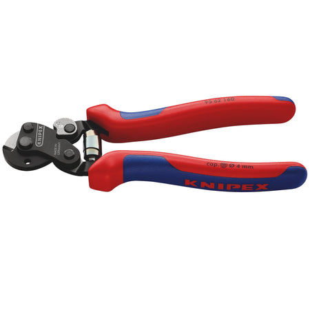 Knipex 160mm Wire Rope Cutters with Heavy Duty Handles: Model No.95 62 160SBE