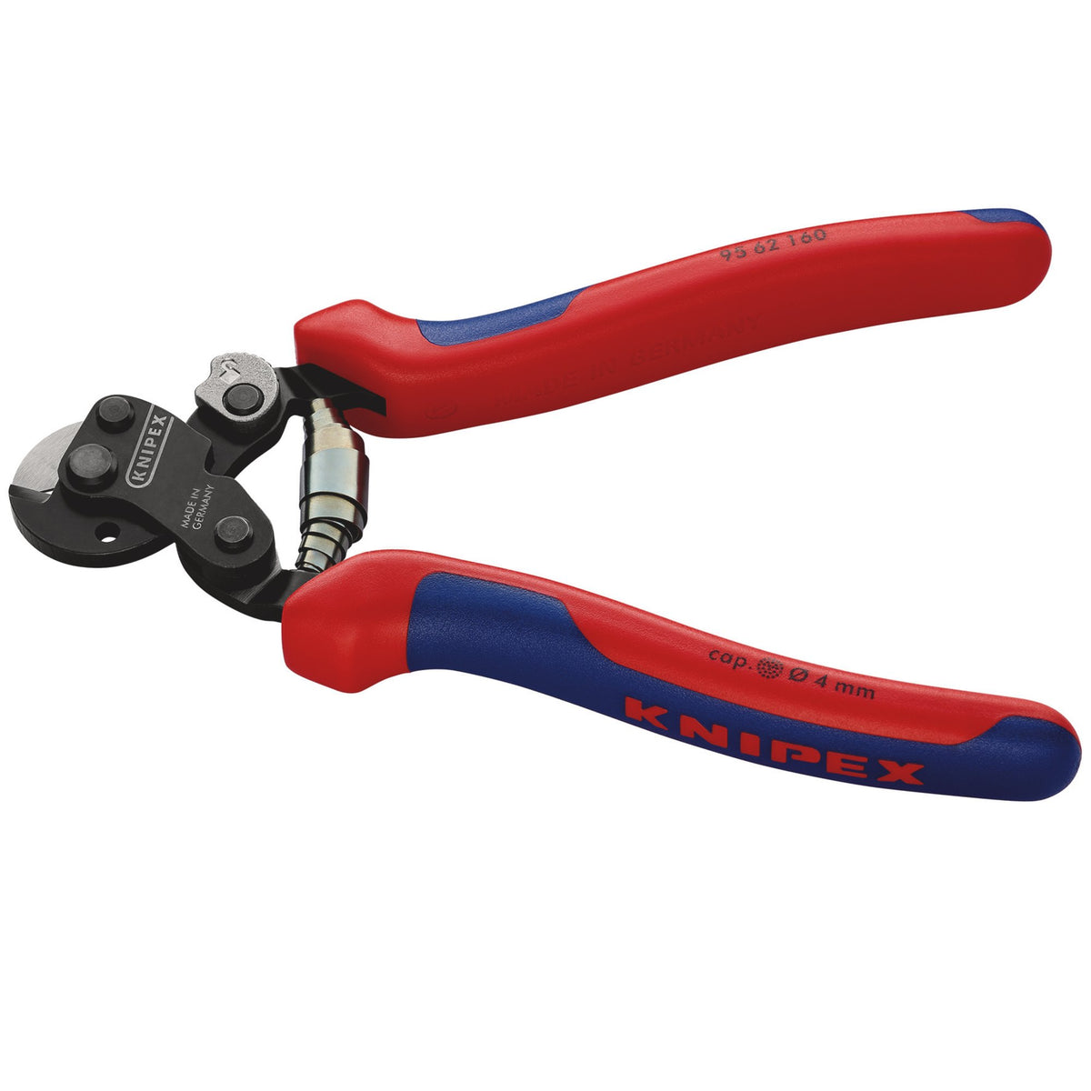 Knipex 160mm Wire Rope Cutters with Heavy Duty Handles: Model No.95 62 160SBE