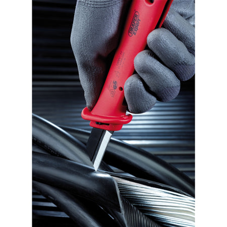 DRAPER Expert 180mm VDE Approved Fully Insulated Cable Knife: Model No.ICKR