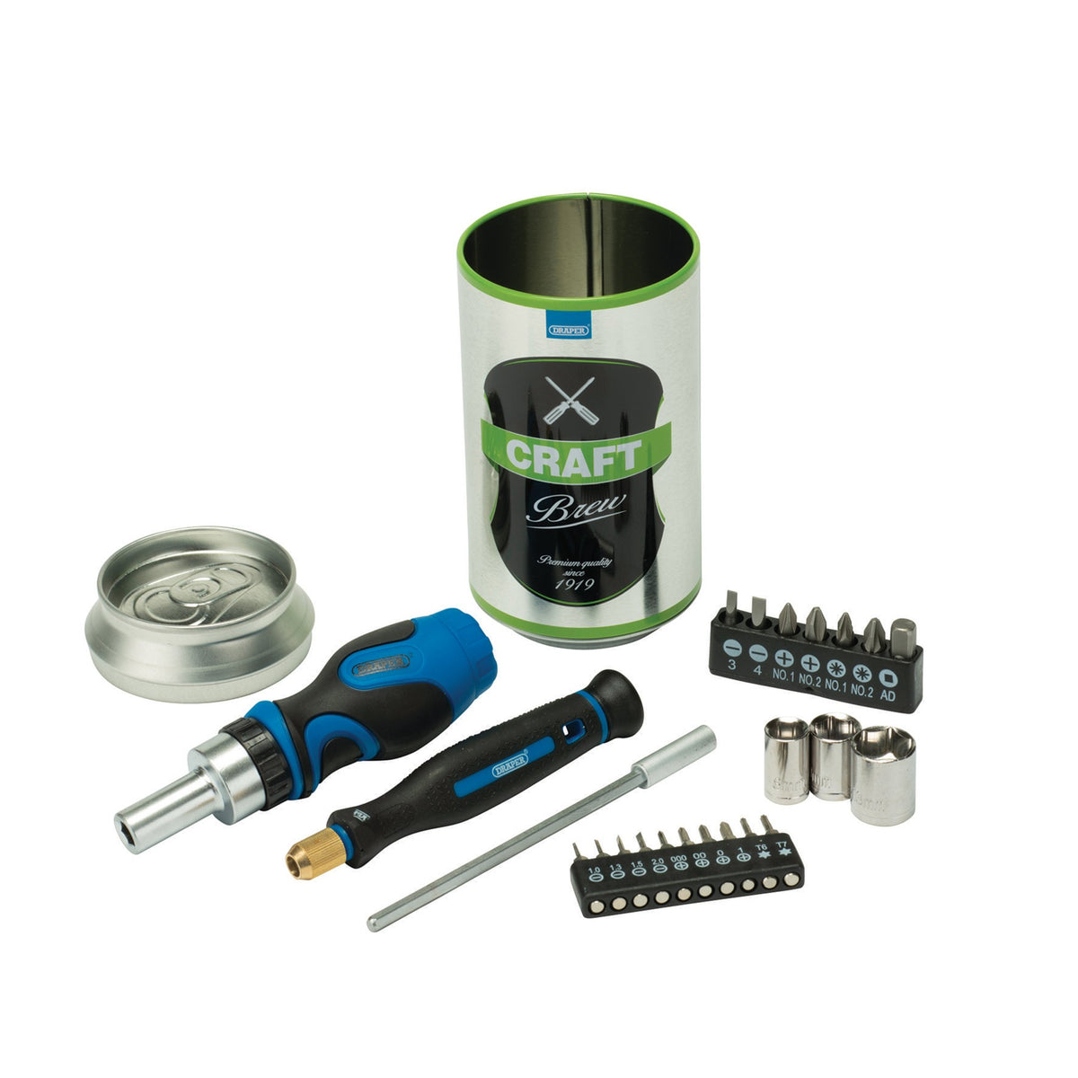 Stubby Ratchet Screwdriver and Bit Set, Special Edition - Craft Brew (23 Piece): Model No. SBS-BC/23