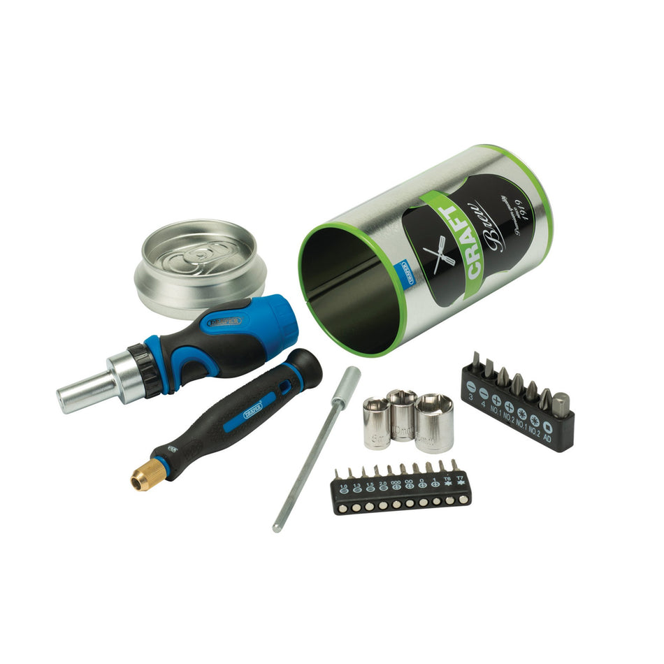 Stubby Ratchet Screwdriver and Bit Set, Special Edition - Craft Brew (23 Piece): Model No. SBS-BC/23