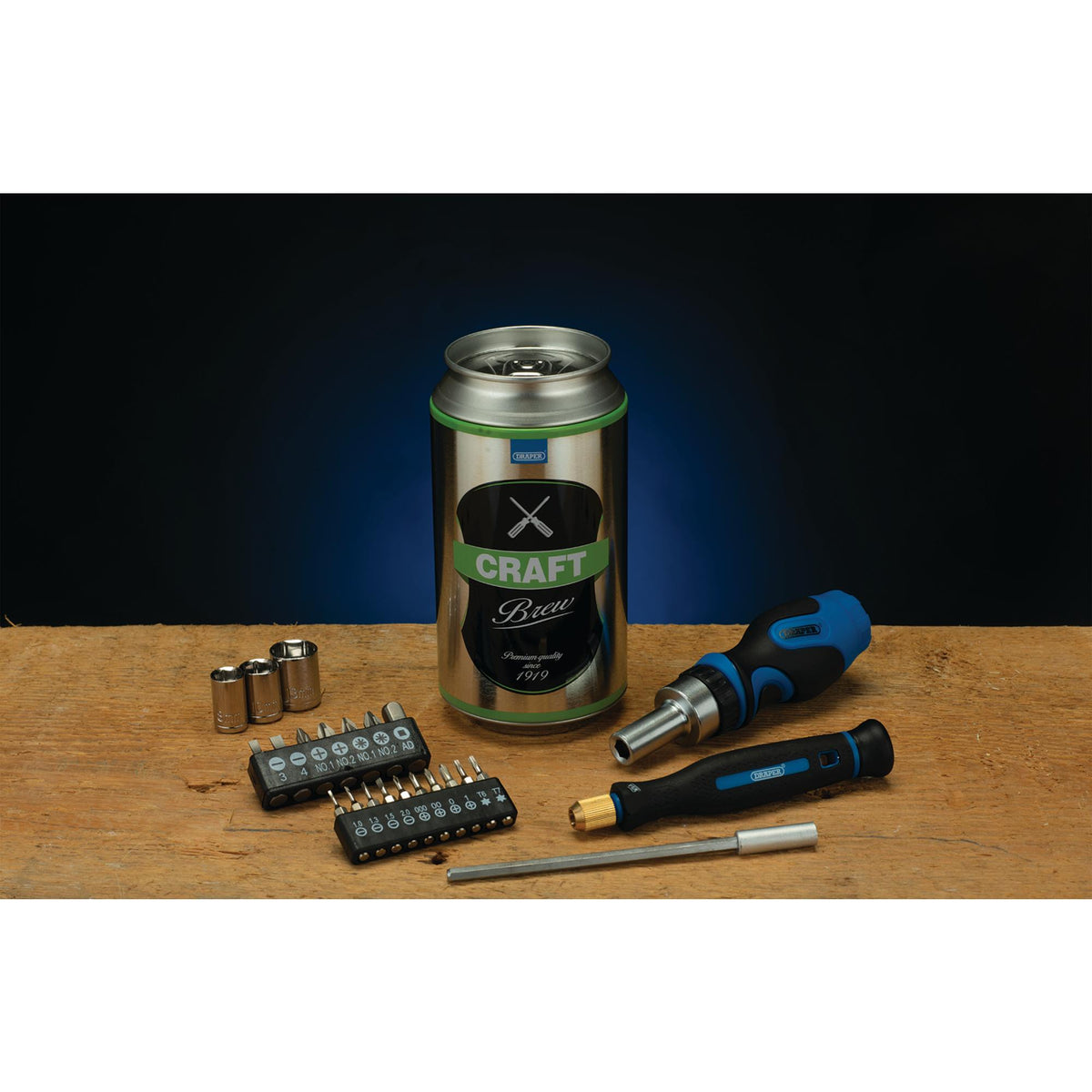 Stubby Ratchet Screwdriver and Bit Set, Special Edition - Craft Brew (23 Piece): Model No. SBS-BC/23