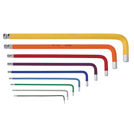 Draper TX-STAR Security & Hex Metric Long Arm Key Set, Colour Coded (18 Piece) : Model No. TX/H/TWINL