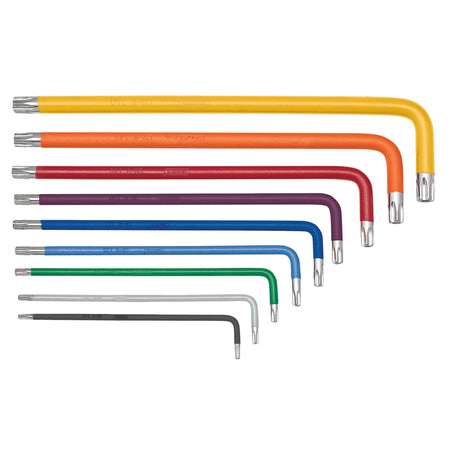 Draper TX-STAR Security & Hex Metric Long Arm Key Set, Colour Coded (18 Piece) : Model No. TX/H/TWINL