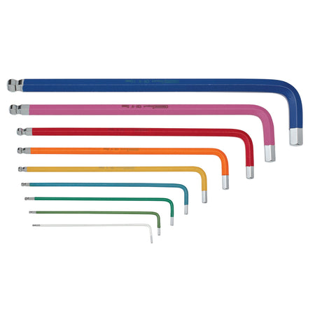 Draper TX-STAR Security & Hex Metric Long Arm Key Set, Colour Coded (18 Piece) : Model No. TX/H/TWINL