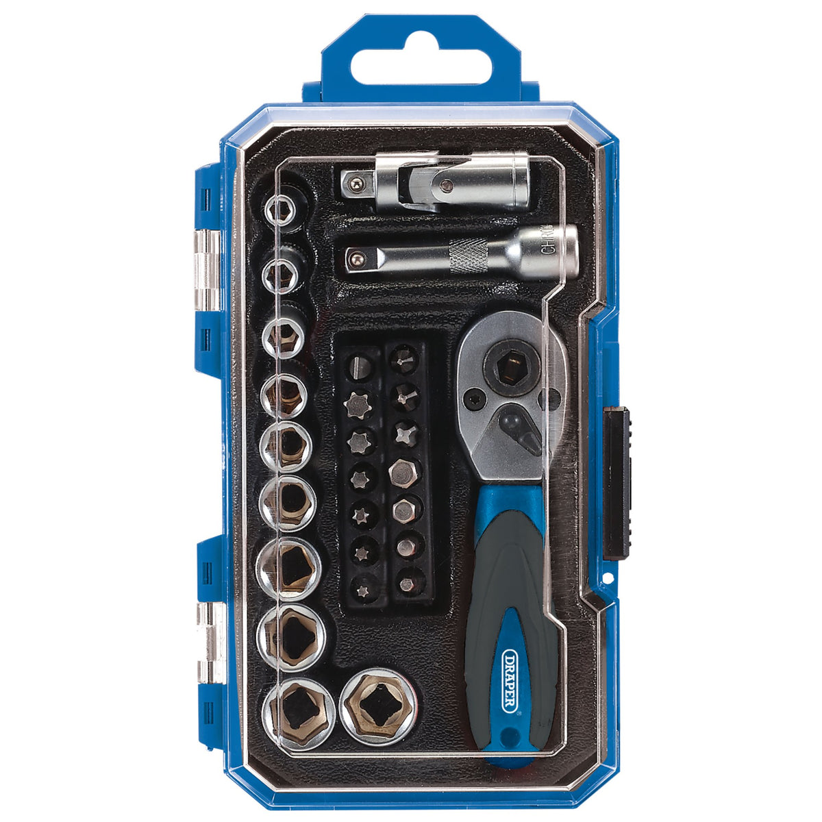 Socket Set, 1/4" Sq. Dr. (27 Piece): Model No. 1/4SS27