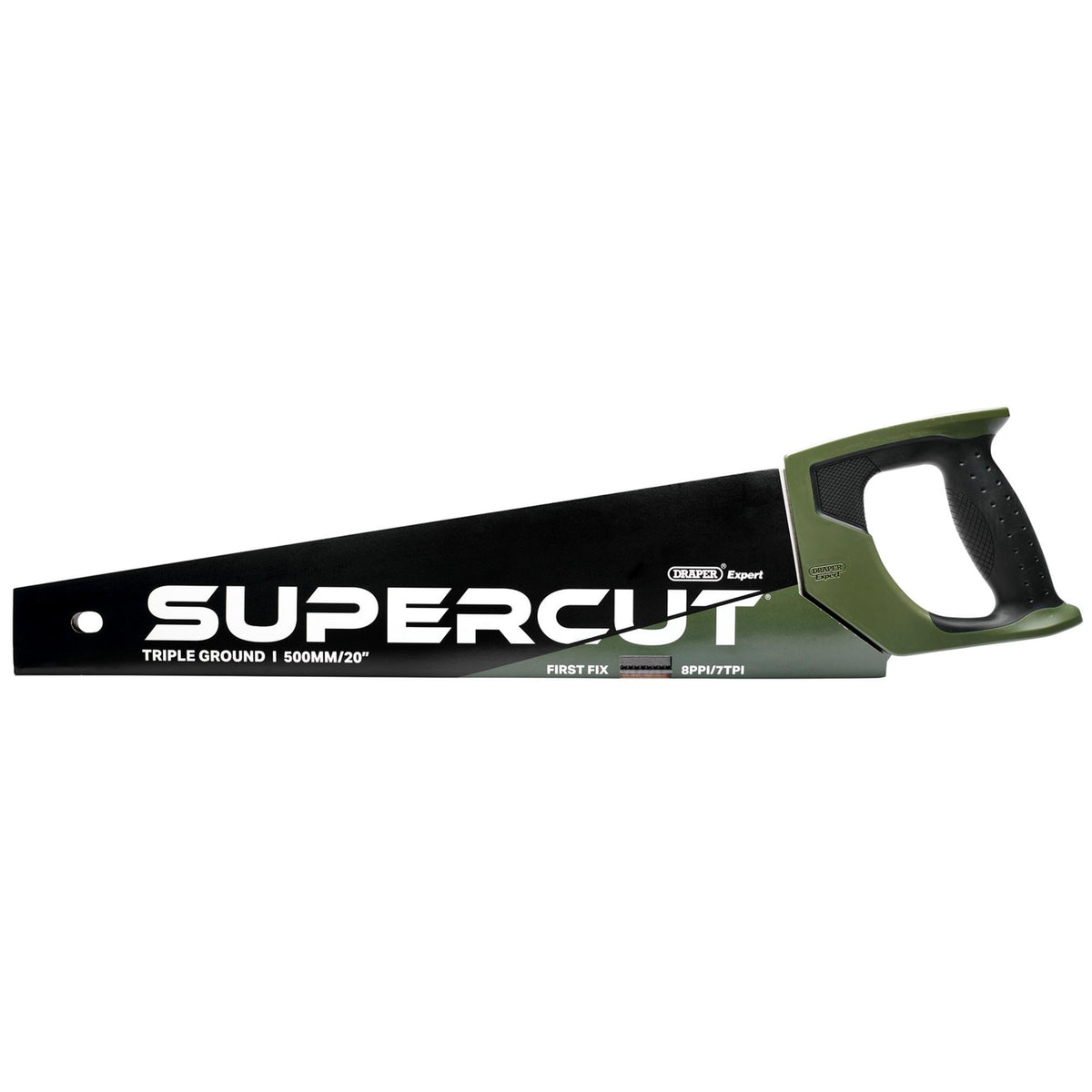 Draper Expert Supercut First Fix Triple Ground Handsaw, 500mm/20", 7tpi/8ppi: No.SCT500