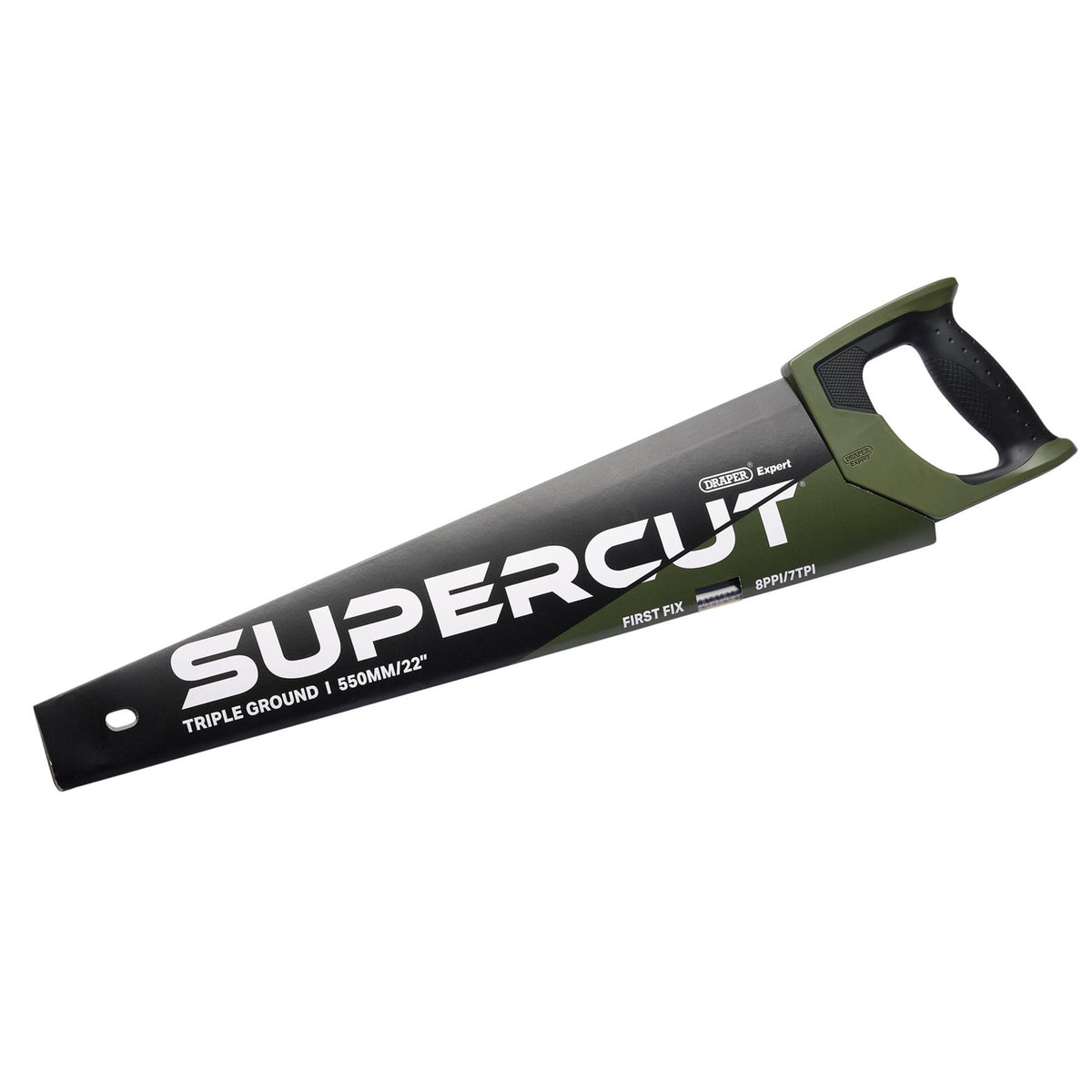 Draper Expert Supercut First Fix Triple Ground Handsaw, 550mm/22", 7tpi/8ppi: No.SCT550