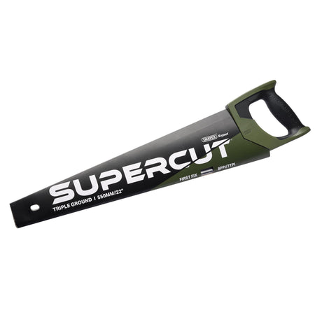 Draper Expert Supercut First Fix Triple Ground Handsaw, 550mm/22", 7tpi/8ppi: No.SCT550