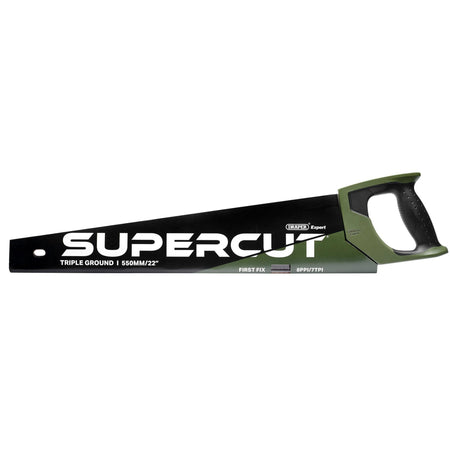 Draper Expert Supercut First Fix Triple Ground Handsaw, 550mm/22", 7tpi/8ppi: No.SCT550