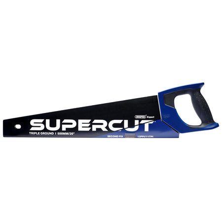 Draper Expert Supercut Second Fix Triple Ground Handsaw, 500mm/20", 11tpi/12ppi: No.SCT500