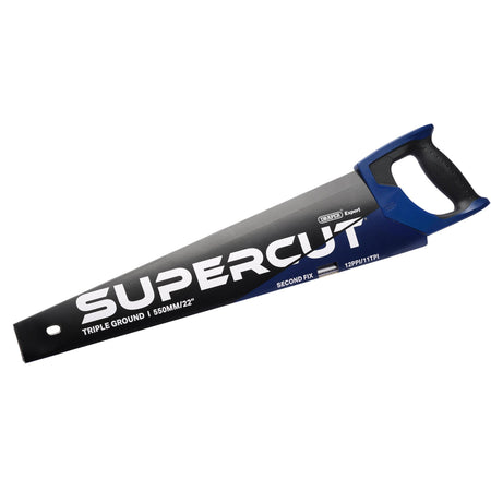 Draper Expert Supercut Second Fix Triple Ground Handsaw, 550mm/22", 11tpi/12ppi: No.SCT550